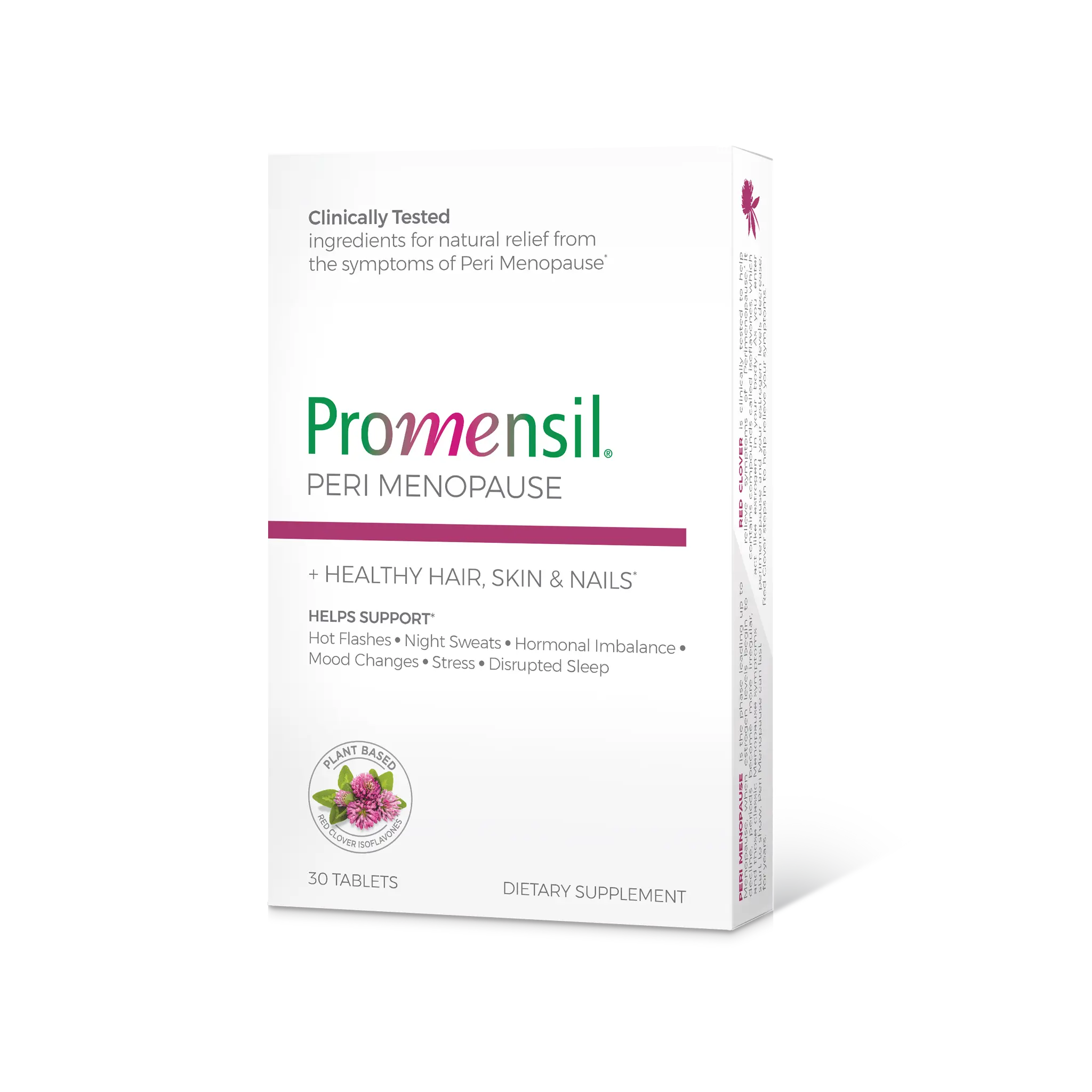 Perimenopause Tablets for Healthy Hair Skin Nails with Biotin Red Clover Isoflavones Vegan Supplement for Menopause Relief Hormonal Balance Support Hair Growth Formula Dietary