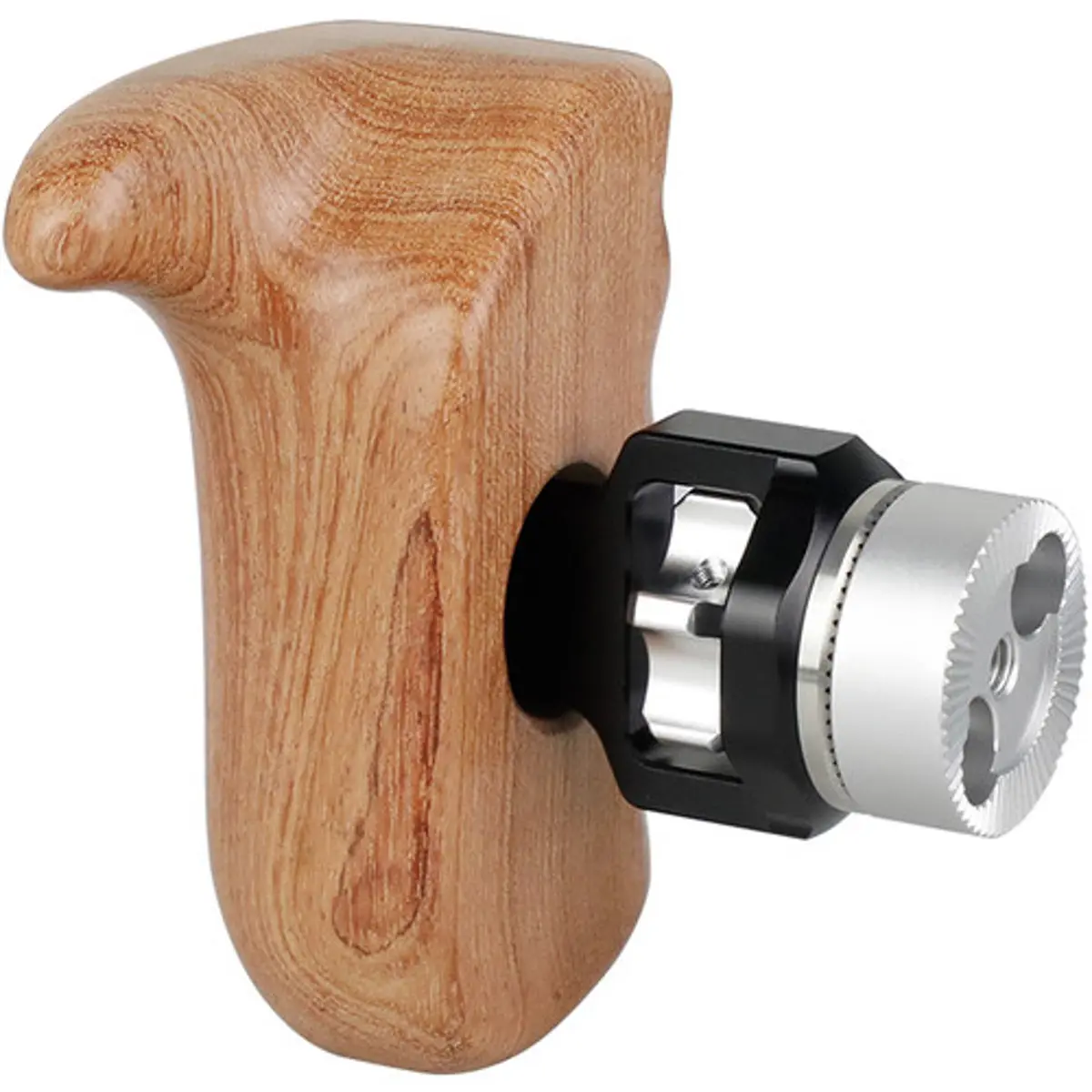 CAMVATE Durable Left-Side Wooden Body Camera Handle Grip with Arri Rosette, 2x 1/4"-20 Mounts for DSLR Cameras & Camera Equipment Accessories, Left-Side Grip