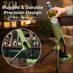 Mortar-Shaped Tactical Bottle Opener Military-Inspired Design Durable Effortless Cap Removalfor Beer Soda Glass Bottles Bar AccessoriesKitchen Utensils