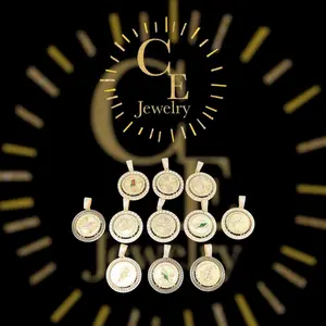 CE Jewelry New Arrival Rotatable Religious Charm Pendant Zircon Infused Fashionable Pendant & Charm for Stylish Outfits Geometric Cross Design Elegant