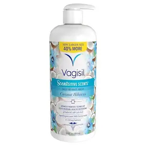 Feminine Wash for Intimate Area Hygiene, Scentsitive Scents, pH Balanced and Gynecologist Tested, Coconut Hibiscus, 16.9 oz with Pump