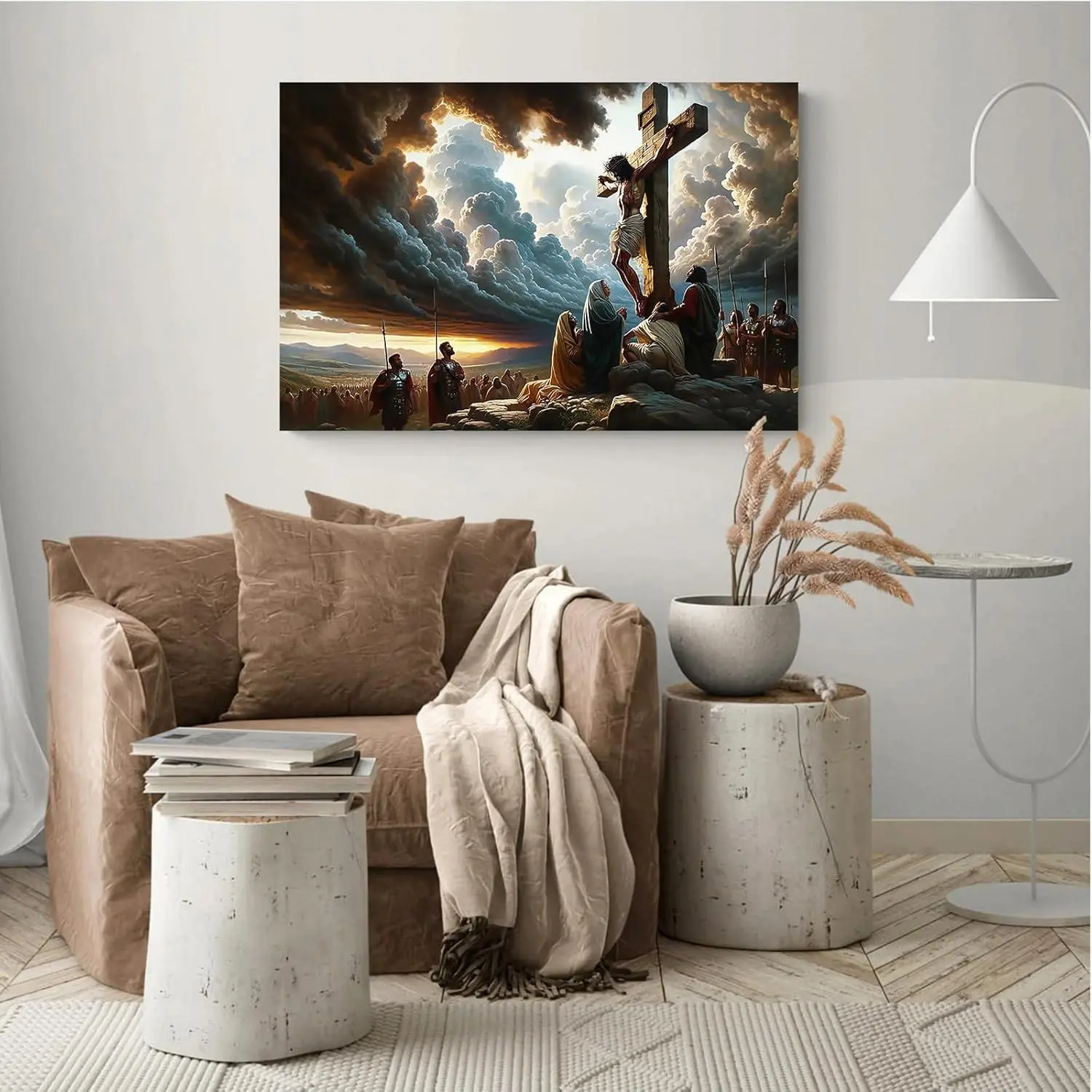 Christian Art Crucifixion Print Jesus on the Cross Art Wall Jesus ...
