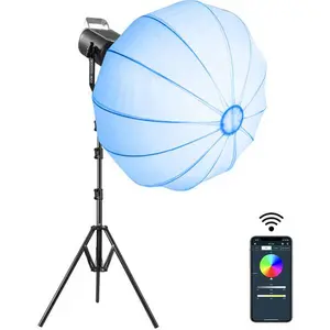 GVM SD200R RGB & Bi-Color LED Studio Video Spotlight Kit with Stand and Softbox