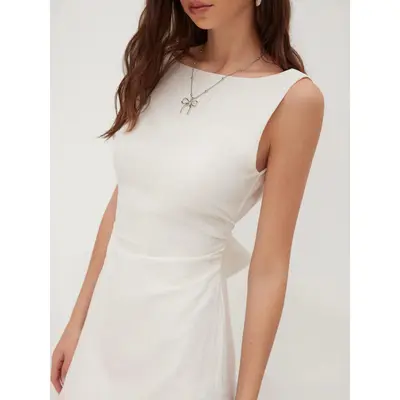 navy blue a line dress for women A-Line Dark Navy V-Neck Long Sleeves Mother of The Bride Dresses main image 0