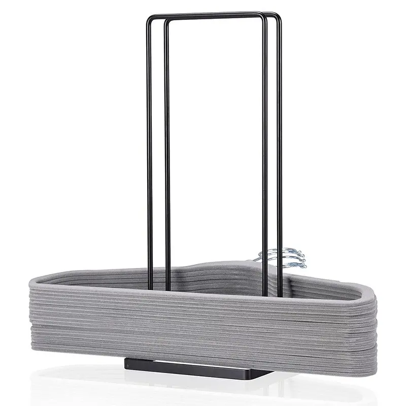 Clothes Rack Storage Organizer, Portable Clothes Hangers Holder, Clothes Hanger Organizers for Closet and Laundry Room, Keeps Adult and Child Clothes Neatly Organized