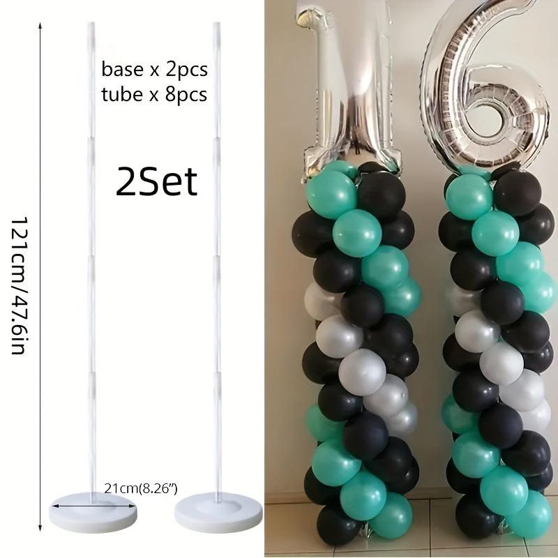2 Sets of Adjustable Transparent Balloon Stands - Reusable Balloon Accessories Balloon Arch Frame for Weddings, Parties, etc. - Perfect for Engagements, Graduations, Birthdays, and Anniversaries