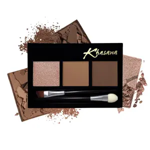 Long Lasting Brow Powder, Soft and Natural Eyebrow Makeup Kit, Enhance & Define Brows, Includes Applicator Brush