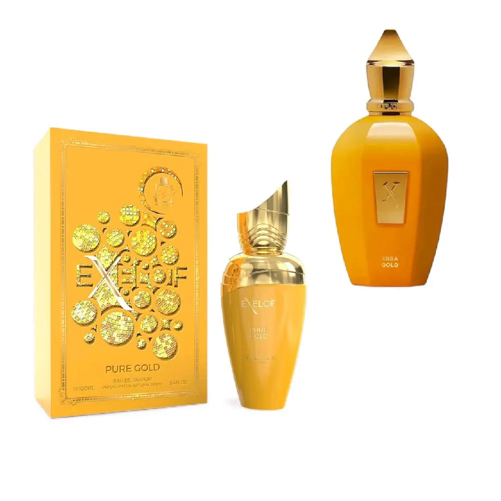 EXELOF PURE GOLD Eau de Parfum by NASOS - Premium Fragrance for Women and Men - 85ml Bottle with Elegant Design Vanilla