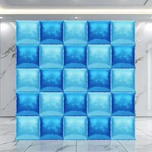 25pcs Blue Square Balloon Backdrop Kit for Under-the-Sea Birthday, Wedding & Ocean Party Decor