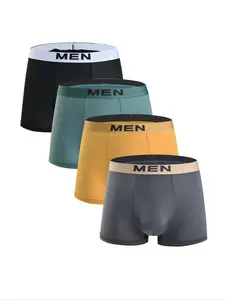 Men's 4 Pack Boxer Briefs - Soft & Breathable | Daily Casual + Gym Workouts, Minimalist & Stylish, Soft Breathable Underwear