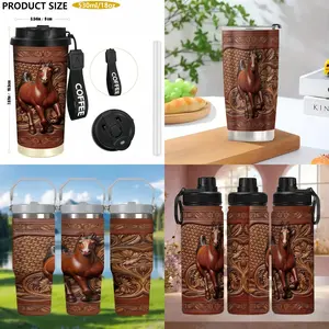 30oz/20oz/18oz/22oz Tumbler, Stainless Steel Cup, Drinkware, Bottles, Insulated and Durable, Beautiful Horse Design, Perfect Gift for Horse Lovers