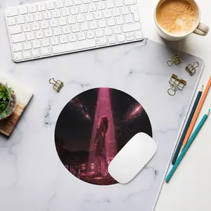 Satellite Heart Mouse Pad