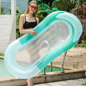 Inflatable Water Lounge Chair, Floating Water Drainage Floating Bed, Beach Floating Bed, Floating Bed for Swimming Pool
