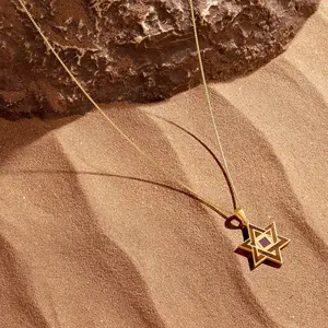 Radiant Legacy Star of David Torah Nano Chip Necklace