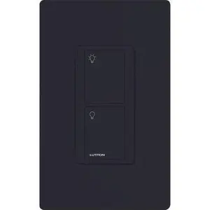 Lutron Caseta Original Smart Switch, 6A Light or 3.6A Fan, Neutral Required, 120V, PD-5ANS-BL, Black