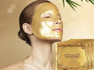 6 Pcs 24k Gold Collagen Facial Face Mask High Natural Moisture