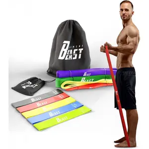 Resistance Bands for Men - Set of 10 - Long Exercise Bands Resistance for  Workouts, Physical  & Strength