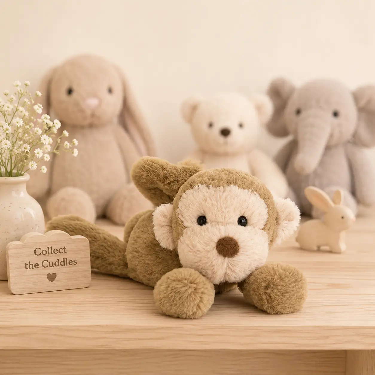 Jellycat Monkey Plush, Cute Brown Stuffed Animal, Soft Cuddly Toy & Gift