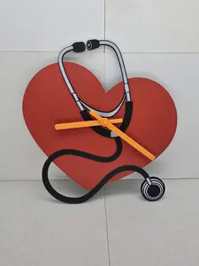 Heart Stethoscope Working Clock