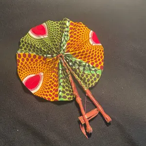 Handmade African Traditional Handheld Fan for Summer Cooling, Portable Decorative Use at Home or Outdoors