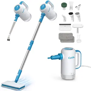 Czlife Z7 Steam Mop for Floor Cleaning, 13-in-1 Handheld Steam Cleaner for Home Tile Grout, Hardwood Laminate, Furniture, Couch, Clothes, Carpet, Stone, Multi-Purpose Floor Steamer Machine, Corded