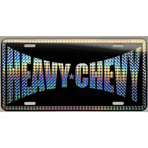 Retro 1970'S Prism Metal License Plate Heavy Chevy 6 X 12 TAG Chevelle Custom Classic HOT Rod American Muscle CAR Street Shop Garage BAR Man CAVE Antique Museum Collection Novelty Gift Sign Wall Art