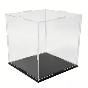 1 Set Of Multifunctional Acrylic Dustproof Display Box, Suitable For Personal Collection And Commercial Storage Display, High Transparency, Sturdy, Suitable For Cosmetics, Collectibles, Decorations, Suitable For All Scene Display Boxes
