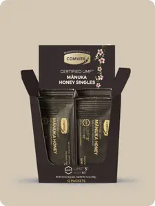 Comvita UMF 5+ Mānuka Honey On-The-Go Singles Pack of 12 - 10g Premium Honey per Packet for Daily Wellness & Quick Energy Boost