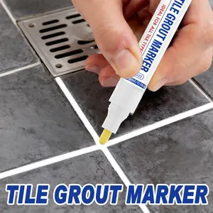 Waterproof Sealing Grout Pen, All-Purpose Tile Waterproof Paint Pen, Fast Drying, Easy Use, Gap Filling, Bathroom Kitchen Floor Repair