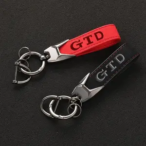 2025 Suede Leather GTD Keyring Man Women Luxury Car Keychain For Volkswagen VW Polo Golf 6 7 8 MK6 MK7 GTD Keychain Accessories