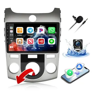 Car Stereo Radio for Kia Forte 2009-2012 with Wireless Carplay Android Auto 9" Android 13 Touch Screen Bluetooth Car Radio with GPS Navigation WiFi FM Head Unit with AHD Backup Camera