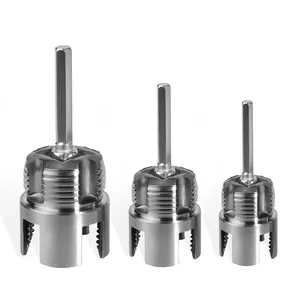 Heavy Duty Pipe Threading Tool for Electric Drill – 3-Piece Alloy Steel Threader, 1/2" to 1" Inner & Outer Thread Dies, DIY Plumbing Tool Kit for PPR/PVC Pipe