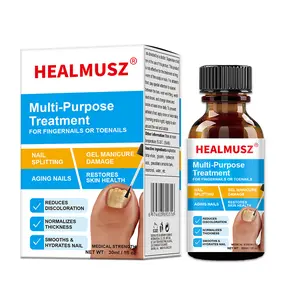 HEALMUSZ Nail Care Solution: Nail Fungus Repair & Prevention - Lightweight Propolis, Tea Tree & Ginger Formula for Healthy Nails, Manicure Support, 3-in-1 Care Fungus Treatment Seals Cuticles nail growth oil Thickness Normalization Smoothness Hydration