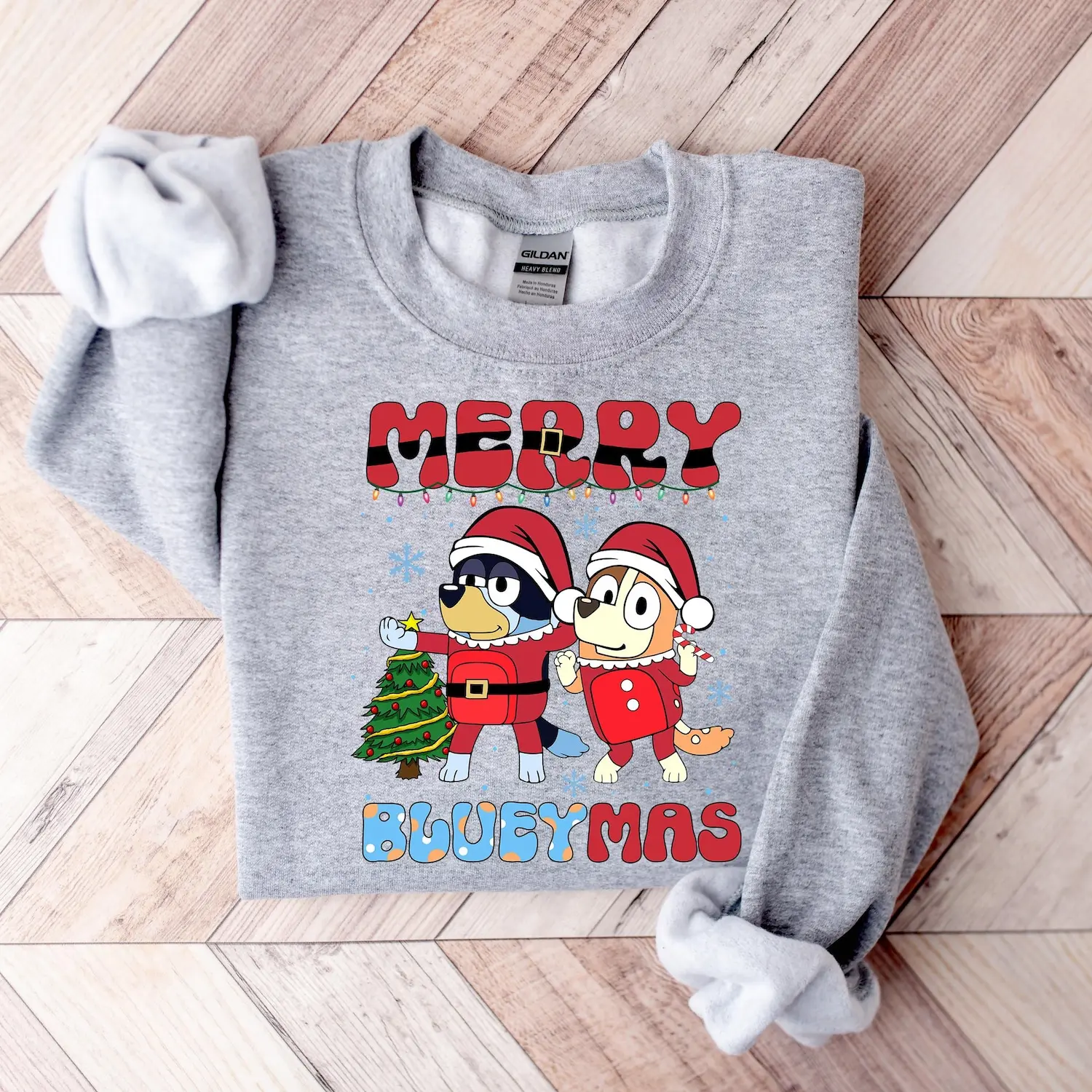 Merry Blueymas Sweatshirt, Adorable Blueyy Christmas Family Pullover, Festive Blueyyy Holiday Sweatshirt, Perfect Christmas Gift for Kids PH