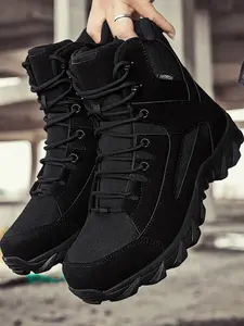 Men's Outdoor Hiking Boots, Lightweight Hiking Boots, Durable Military Tactical Shoes, Comfortable High-Top Desert Boot, New Delta Mountain Training Boots, Trekking Shoes