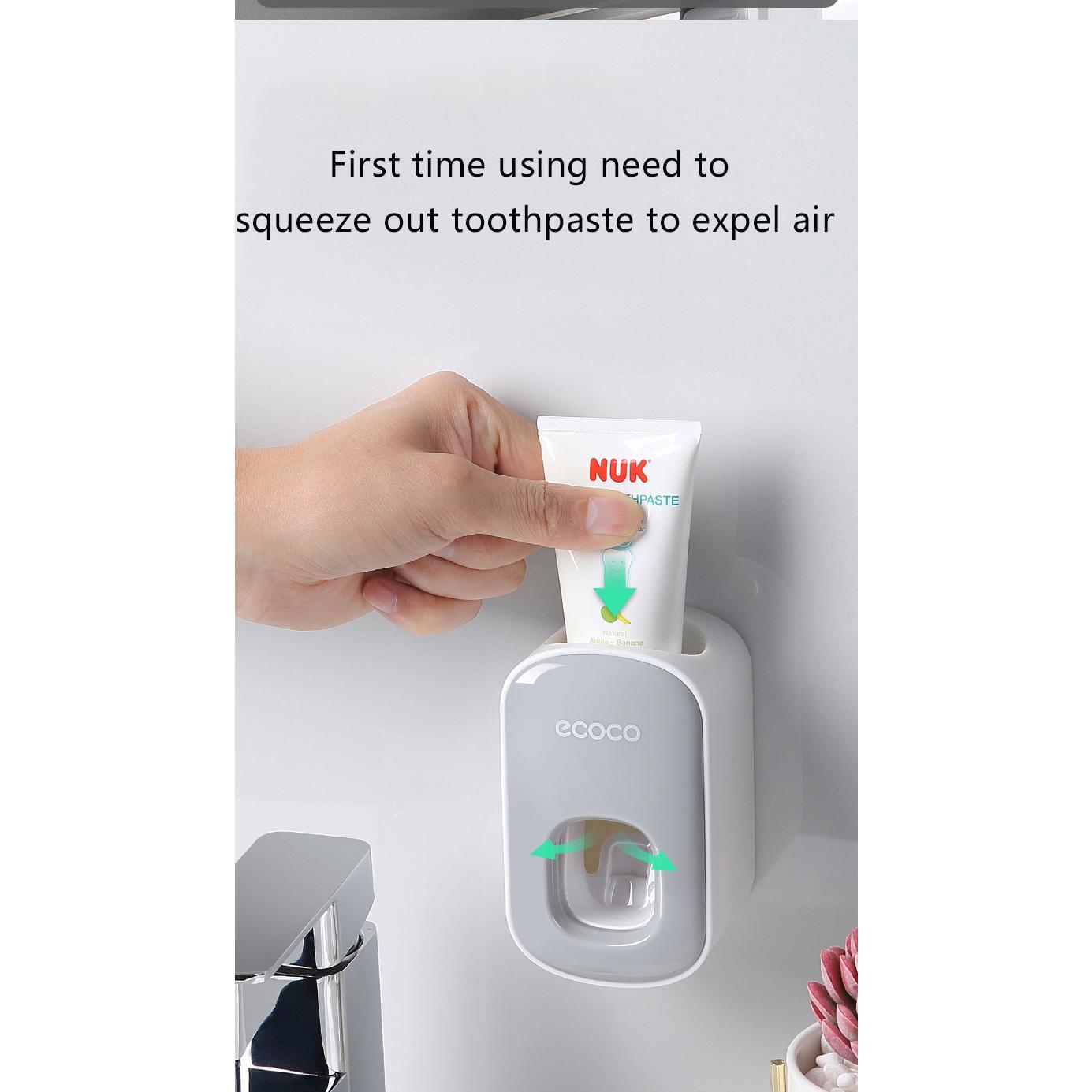 Wall Mounted Automatic Toothpaste Holder Bathroom Accessories Set Dispenser