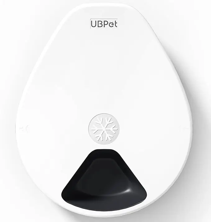UBPet Automatic Cat Feeder for Wet & Dry Food, Temperature Regulation 3 Cooling Modes, 24-Hour Freshness, Timed Feeding for Cats & Dogs