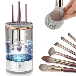 Makeup Brush Cleaner,Electric Makeup Brush Cleaner Machine for Deep Cleaning,Automatic Spinning Cosmetic Brush Cleaner for All Size Makeup Brush(gift)
