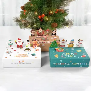 10 pieces - Christmas gift bags/packages, Elegant gift box, 3D cute animal paper boxes, candy and cookie folding boxes, party gift wrapping boxes, gift bags