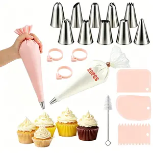 Cake Decorating Supplies Kit Large 33/40 Piece Ultimate Baking Set, Heavy Duty Turntable, Full Fondant Tool Kit for Advanced Cake Design Projects