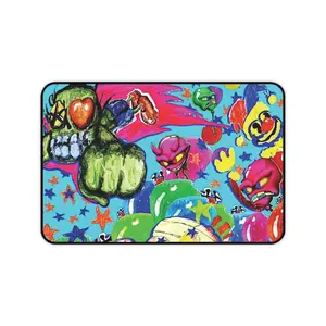 Y2K Desk Mat, Retro Computer Desk Pad, 2000s Mouse Pad, Gaming Mat, Neon Desk Accessory, Office Decor