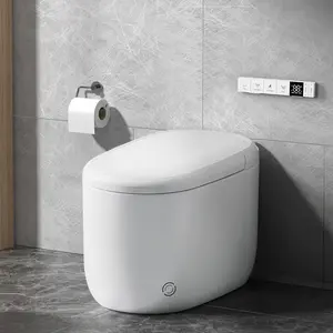 COZIWIZI Smart Bidet Toilet Quiet-Closed Heated Seat, Foot Kick & Auto Flush, Heat Seat, Warm Wash/Dryer, Built-in Tank, Silent Flushing