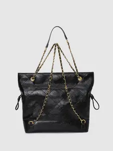 URBAN REVIVO Faux Leather Chain Detail Backpacks UAWB60033
