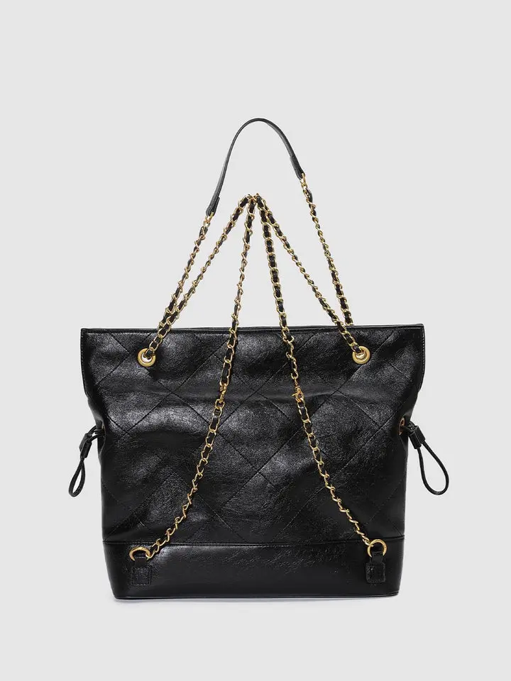 URBAN REVIVO Faux Leather Multi-Strap Backpack, UAWB60033, PU Leather Design, Convertible Crossbody Option, Pu Leather Backpacks, Crossbody Strap Backpacks