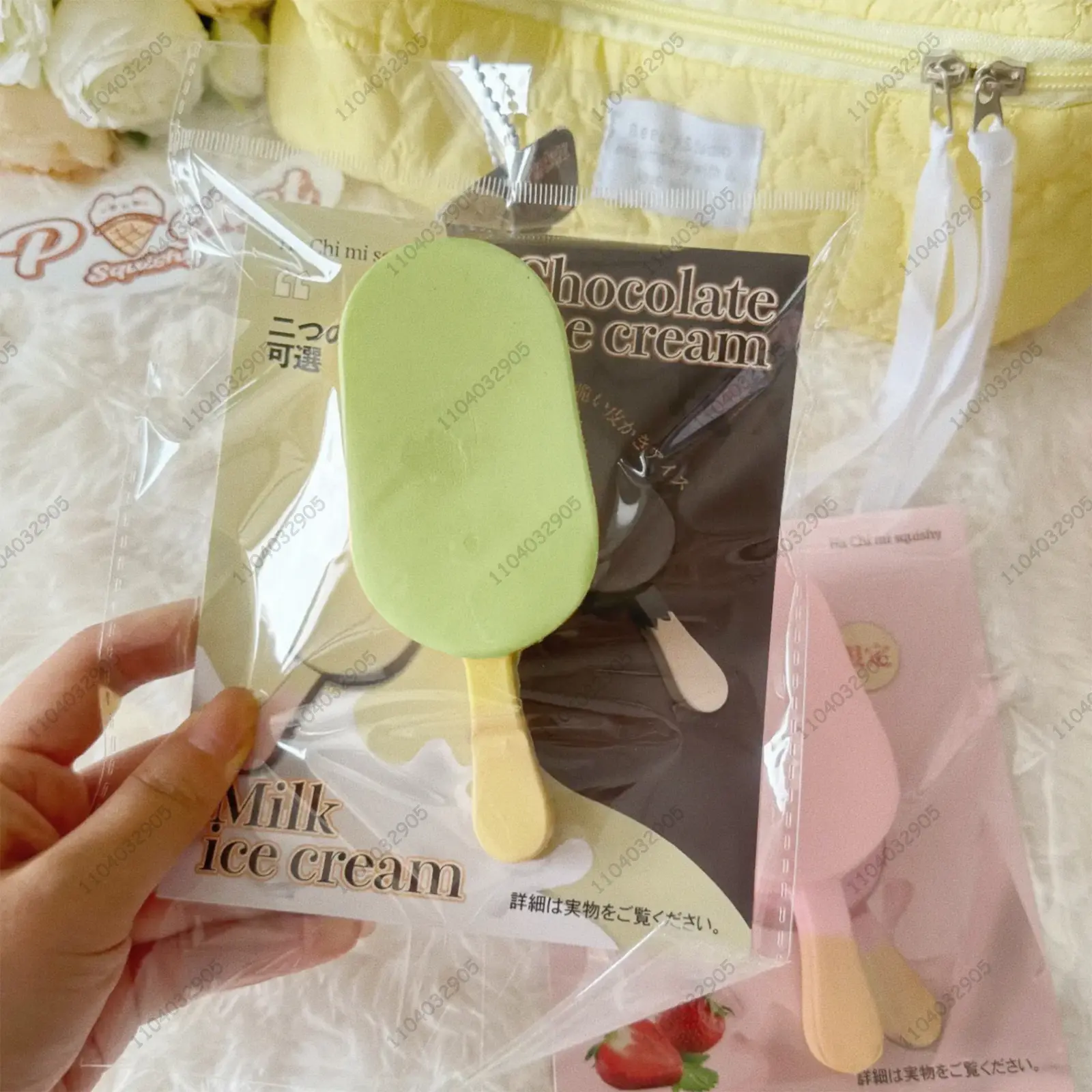 Chocolate Ice Cream Squishy Toy Slow Rebound Popsicle Stress Release Squeeze Toy Hand Relaxation Gift Item Toys