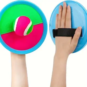 Sticky Racket Children's Toy Set with 2 Rackets & 2 Balls Perfect for Beach Games Outdoor Activities & Fun Gift for Kids Adults Families