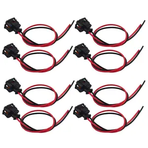 8 PCS Fuel Injector Connector Pigtail Harness Replacement for Universal 6.6L Duramax LLY LBZ LLM