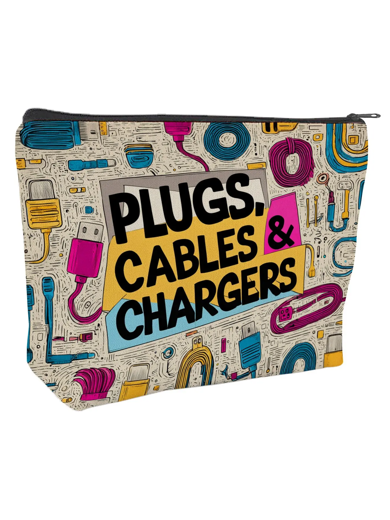 Cable Organizer Bag Large Travel Electronics Accessories Storage Pouch Travel Organizer Bags for Chargers Plugs Cords USB Hub Gadget Bag Travel Pouches, Perfect Tech Gift for Men Women Dad Husband Boyfriend on Christmas Birthday