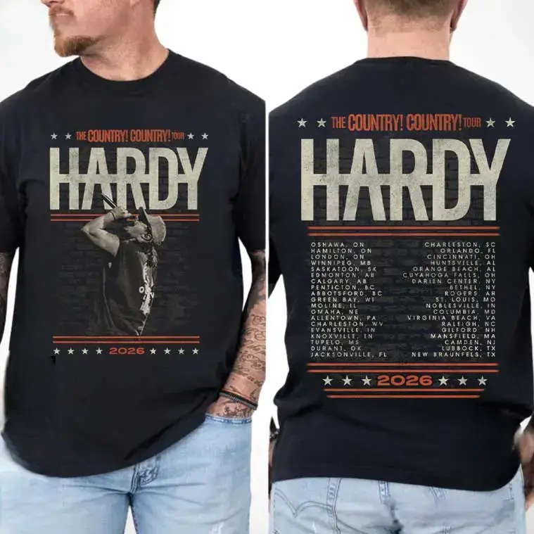 Hardy Country Tour 2026 Tee Merch, T-shirt