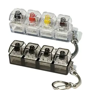 Keyboard Fidget Spinner Toy, Stress Relief Key Press Finger Twister, 4-In-1 Keyboard Pressure Release Gift, Stress Relieving Accessory (transparent Color / )